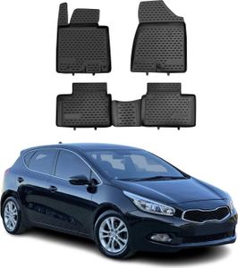 2012-2018 Kia Ceed dywaniki podłogowe TPE czarne 4 szt