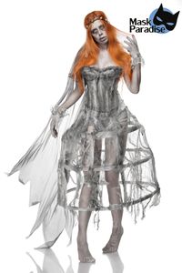 Halloween Zombie Braut Kostüm : Zombie Bride Größe M = 38