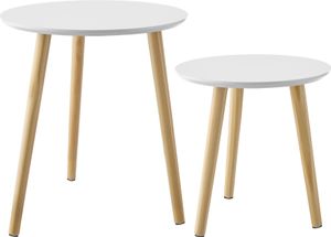 2er Set Beistelltisch Skaland Belastbarkeit je 30 kg