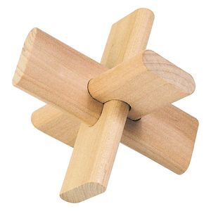 goki HS005 Puzzle, Das Kreuz, natur (1 Stück)