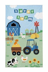 Handtuch, Badetuch, Kinderhandtuch aus Baumwolle 30x50cm Happy Farm 25