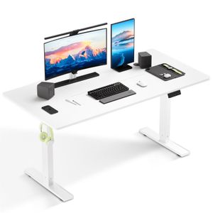 Stôl 60 × 110 cm Výškovo nastaviteľný elektrický stôl, pamäť a ochrana proti nárazu, nosnosť 70 kg