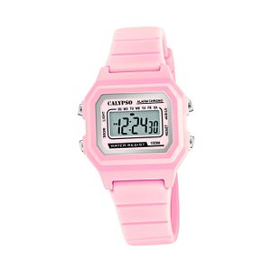 Calypso Kunststoff Damen Uhr K5802/3 Digital Sport Armbanduhr rosa D2UK5802/3