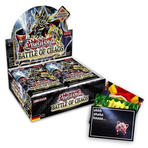 Yu-Gi-Oh! Karten Booster Display - Battle Of Chaos DE 1. Auflage und exklusive Gratis-Grußkarte