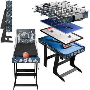 Juskys 5in1 Spieltisch Ballzauber klappbar - Tischtennis, Kicker, Billard, Hockey & Basketball Juskys 5in1 Spieltisch Ballzauber klappbar - Tischtennis, Kicker, Billard, Hockey & Basketball