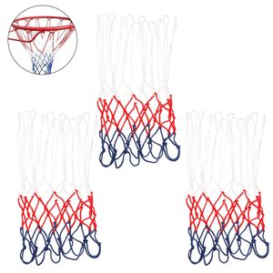3er Pack Basketballnetz Basketball Ersatznetz Strapazierfähiges und Allwetter Ballnetz für Basketballkorb in Standardgröße