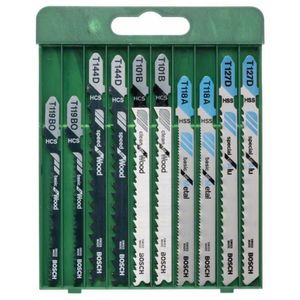 BOSCH Mixed Wood and Metal Stichsägeblätter-Set 10-teilig