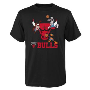 Space Jam Kinder T-Shirt Chicago Bulls Warmin Up A New Legacy Youth NBA Bugs Taz Daffy (XL)