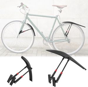 MidGard Fahrrad Schutzblech Set für Hinten und Vorne E-Bike für 24-28 Zoll Fahrräder, Rennrad Mudguard mit Kabelbinder