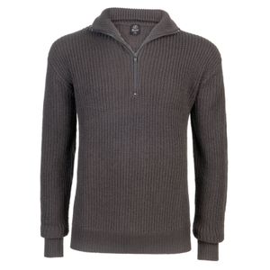 Brandit Hoody / Sweatshirt Marine Pullover Troyer in Anthracite-L