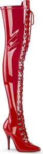 SEDUCE-3024 Damen Boots von Pleaser, Rot  , EU 45, US 15