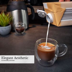 Intirilife 2x dvoustěnná sada termo sklenic 100 - 150 ml - termo sklenice termo sklenice foukané do úst izolované sklenice na latte macchiato sklenice na espresso sklenice na čaj sklenice na kávu s uchem