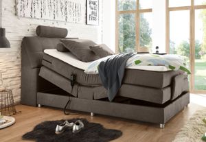 Palermo 120x200 cm Boxspringbett mit Motor Stone, Ausführung:Variante 4
