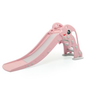 Detská šmykľavka/šmykľavka Baby Vivo - Delfín v ružovej farbe