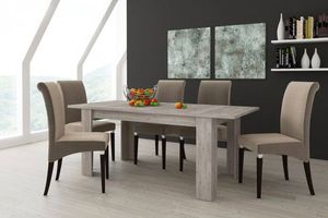 Ausziehbarer Esstisch, Ausziehbare Konsole, Moderner Tisch mit Auszug, 160 / 220x88h80 cm, Eichenfarbe
