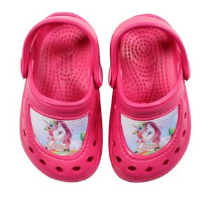 Süßes Einhorn Unicorn Kinder Clogs Sandalen – Pink / 28/29