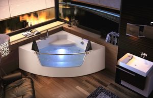 Whirlpool vaňa sklenené LED svietidlá rohová vaňa vaňa vaňa Whirlpool vaňa sklenené LED svietidlá rohová vaňa vaňa vaňa