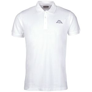 Kappa Uni Polo Shirt PELEOT Damen Herren 303173 weiss, Bekleidungsgröße:4XL