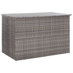 vidaXL Zahradní polštářový box šedý 150x100x100 cm polyratan