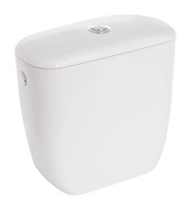 Sanitop-Wingenroth Spülkasten für WC-Kombination Laguna | Keramik-Spülkasten in Weiß | 3-seitiger Wasseranschluss möglich | Spülmenge 3 - 6 Liter | 64608 6