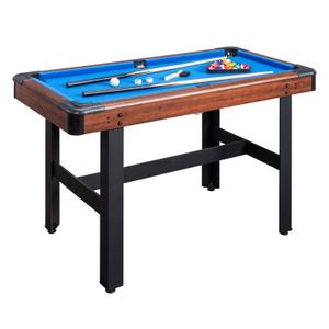 FCH Billardtisch Pool Billiard incl. 2 Queue, Kugelset, Dreieck,Pooltisch Tischbillard, Maße 122 x 61 x 76 cm FCH Billardtisch Pool Billiard incl. 2 Queue, Kugelset, Dreieck,Pooltisch Tischbillard, Maße 122 x 61 x 76 cm