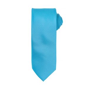 Pánská kravata s jemným vaflovým vzorem (2 ks/balení) RW6942 (jedna velikost) (tyrkysová)