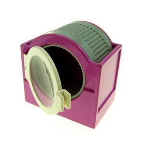 1x Lego Duplo Möbel Waschmaschine dunkel pink Klappe creme weiß Haus 6480c01