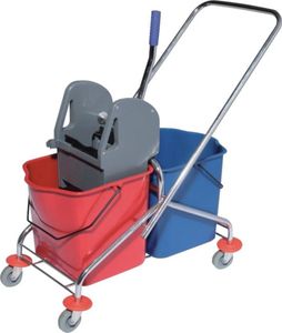 Sprintus čistiaci vozík vedro 2 x 27 l, lis - 301114