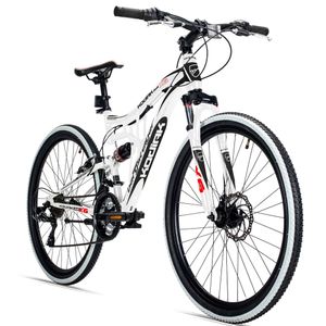 Bergsteiger Kodiak 29 Zoll Mountainbike, geeignet ab 170 cm, Scheibenbremse, Shimano 21 Gang-Schaltung, Vollfederung, Jungen-Fahrrad & Herren-Fahrrad