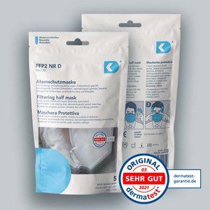 DK medical® Atemschutzmaske DK FFP2 NR D YSK-P2D (5 Stück)