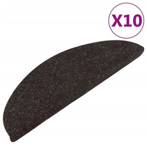 vidaXL Stufenmatten Selbstklebend 15 Stk. 56x17x3 cm Schwarz