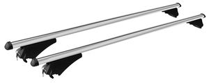 Ski box černý VDP JUXT600 osvětlený + hliníkový nosič zábradlí kompatibilní s pro Seat Altea XL od roku 2009 překrytí