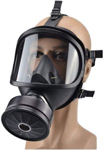 Gasmaske Vollgesichtsbeatmungsgerät, militärische Anti-Fog-Behandlung Filter, Luft Staub Pestizid Maske, für Farbe, Staub, Gasmaske