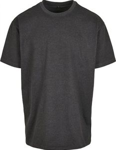 Build Your Brand Herren T-Shirt Heavy Oversize Tee BY102 Grau Charcoal (Heather) XXL