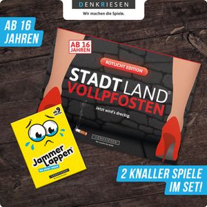 Spar-Set Daniel - JAMMERLAPPEN + STADT-LAND VOLLPFOSTEN ROTLICHT EDITION