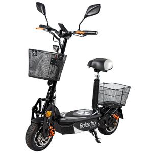 Rolektro, E-Joy 20, Schwarz, faltbarer E-Scooter mit Straßenzulassung