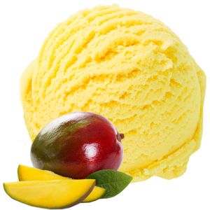 Mango Geschmack Eispulver Vegan ohne Zucker Softeispulver 1:3