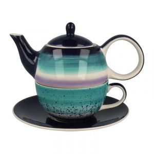 Tea-for-one-Set "Lenja" Keramik, 4-teilig Kanne: 0,4 l, Tasse: 0,2 l