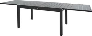 di volio Gartentisch GALIPO aus Aluminium in Holzoptik, 135–270x90x74 cm – ausziehbarer Terrassentisch für Indoor & Outdoor (Grau) di volio Gartentisch GALIPO aus Aluminium in Holzoptik, 135–270x90x74 cm – ausziehbarer Terrassentisch für Indoor & Outdoor (Grau)