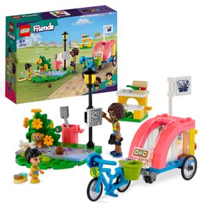 LEGO 41738 Friends Hunde-Rettungsfahrrad, Tierrettung-Spielzeug mit Welpen-Tierfiguren und Mini-Puppen aus 2023 für Kinder ab 6 Jahren