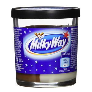 Milky Way Brotaufstrich Duo aus Milch und Schokoladencreme 200g