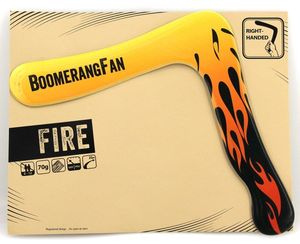 Boomerang FIRE 70 gr - Zweiflügler Bumerang für Rechtshänder