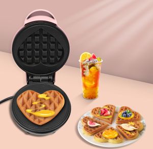 Mini vaflovač na palačinky ve tvaru srdce s nepřilnavým povrchem pro klasické vafle Dětské narozeniny Velikonoce (růžová) Mini vaflovač na palačinky ve tvaru srdce s nepřilnavým povrchem pro klasické vafle Dětské narozeniny Velikonoce (růžová)