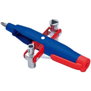 Knipex 001-107 Stift-Schaltschrank-Schl. Kunststoff/Zink-Druckguss, rot/blau