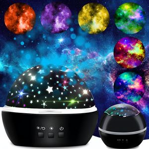 Projektor hviezdna obloha nočné svetlo LED 360° projekčná lampa diaľkové ovládanie vodná vlna párty hračka rotujúca lampa deti dieťa zmena farby Retoo