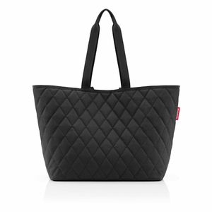 reisenthel classic shopper XL, taška přes rameno, nákupní taška, taška přes rameno, Rhombus Black, 18 L, DL7059
