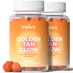 Beta-Carotin Gummies - Hautvitamine für einen tiefen langanhaltenden Teint - yuicy® Golden Tan Glow