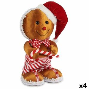 Deko-Figur Keks Braun Rot polystyrol 19 x 33 x 15 cm (4 Stück)