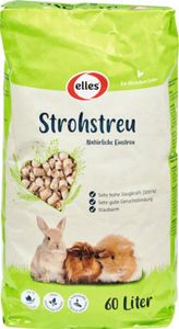 Kleintierstreu elles Strohstreu natürliches Einstreu für Nager und auch Katzen 60 l ca. 24 kg