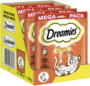 DREAMIES™ Portionsbeutel Mega Pack mit Huhn 4 x 180g